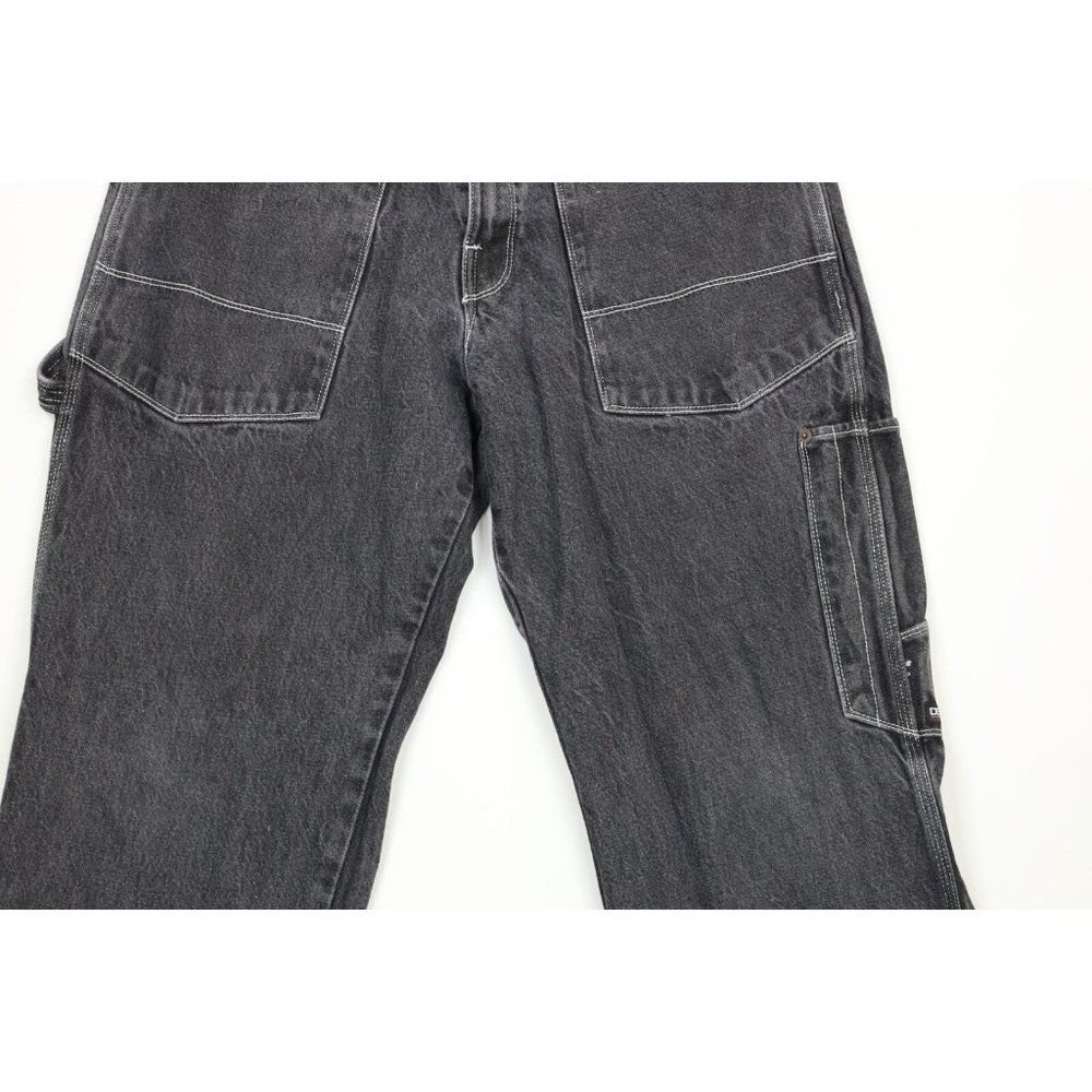 Vintage Def Jam Records 32x29 Distressed Big Pocket Baggy Fit Wide Leg Jeans - Picture 3 of 11